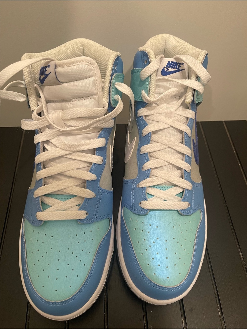 Nike Dunk High-Top “I Got Next”in Light Blue and Teal Accent